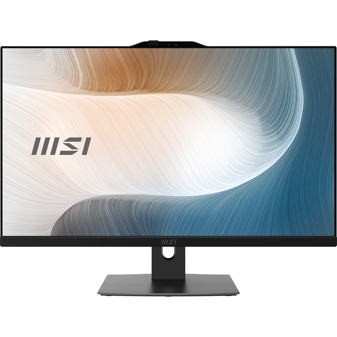 MSI AIO Modern AM272P 1M-1098EU Core5-120U 27" IPS LED FHD Non-Touch Anti-Glare 8GB SSD500GB M.2 AX211 WiFi 6E Windows 11 Pro Black