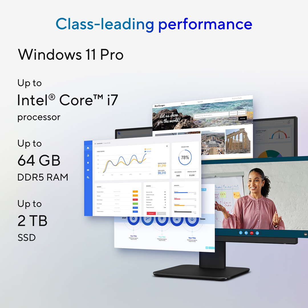 ASUS AIO P440VAK-BPC541X i5-13420H 23.8"FHD 250nits 100Hz AG 16GB DDR5 SSD512 Intel UHD Graphics WLAN+BT LAN Cam1080p W11Pro Black 3Y OnSite