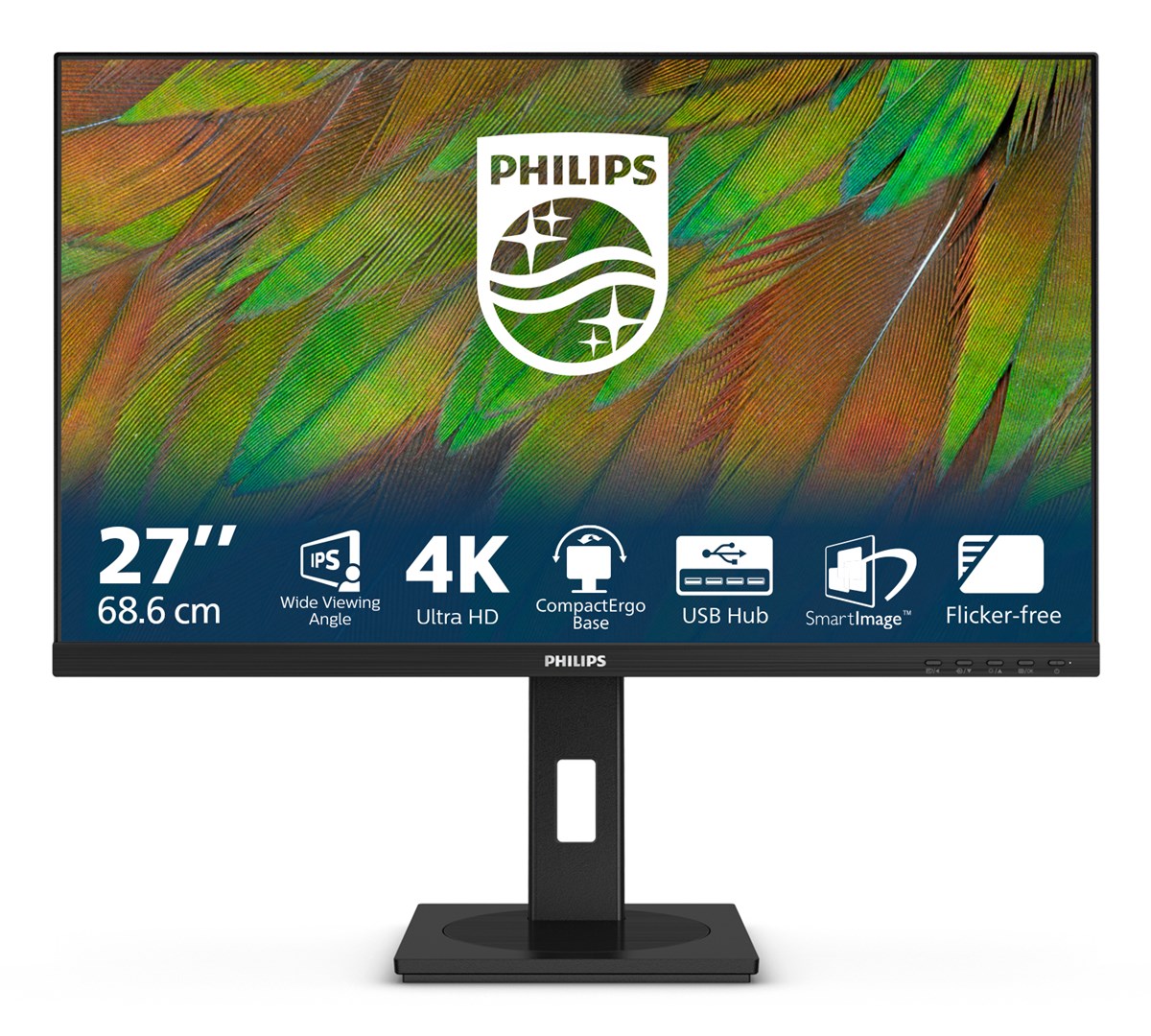 Monitor Philips 27" 27B1N3800/00 IPS 4K UHD 60Hz 2xHDMI DP 5xUSB głośniki