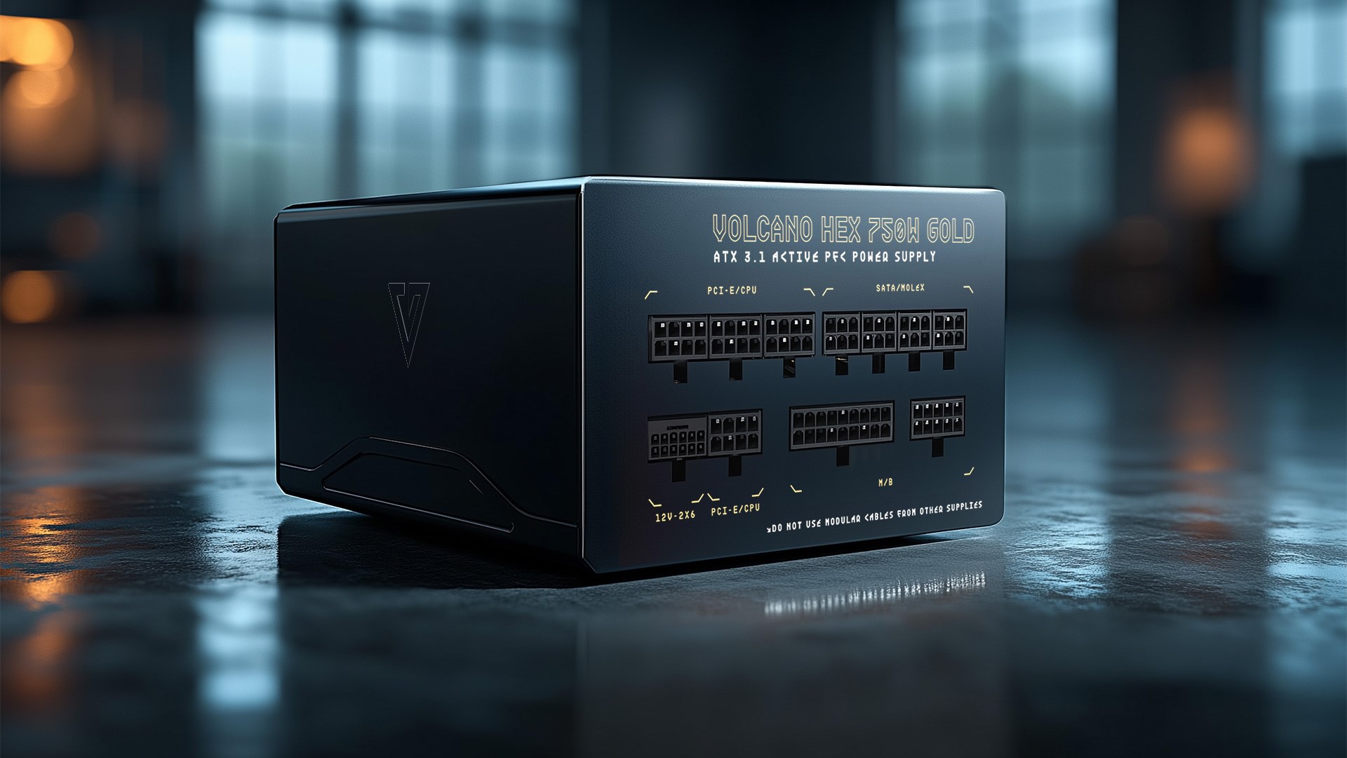 MODECOM ZASILACZ VOLCANO HEX 750W GOLD ATX 3.1