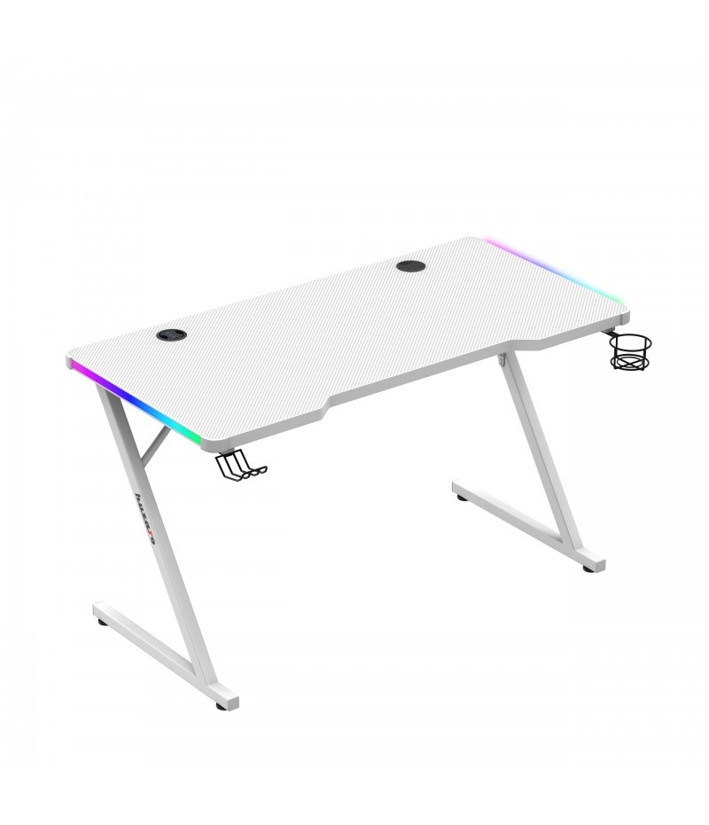 Biurko gamingowe Huzaro Hero 2.5 White RGB