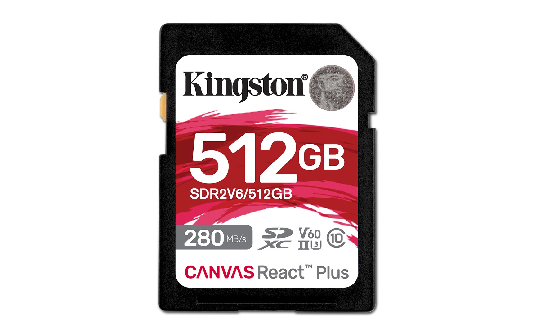 KINGSTON microSDXC Canvas 512GB React Plus UHS-II 280R/150W U3 V60 for Full HD/4K