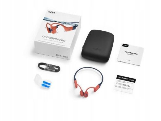 Słuchawki bezprzewodowe kostne Shokz OpenSwim Pro Red