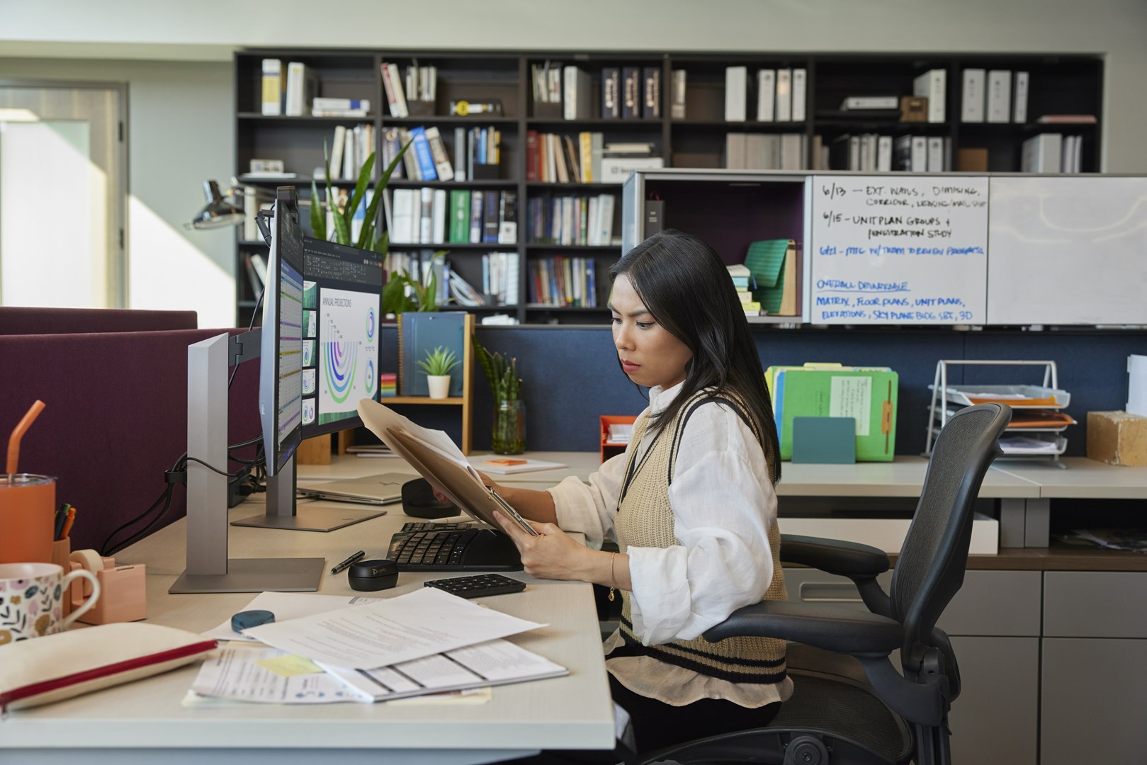 HP Klawiatura ergonomiczna bezprzewodowa + numeryczna 965 7E756AA czarna