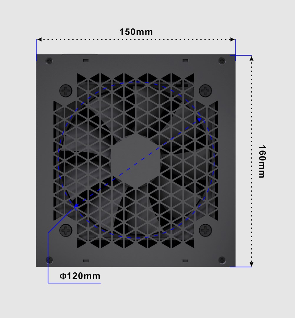 GEMBIRD ZASILACZ KOMPUTEROWY FORNAX POWER 1000W 80+ GOLD ATX, 1000W, AKTYWNE PFC, 12CM WENTYLATOR