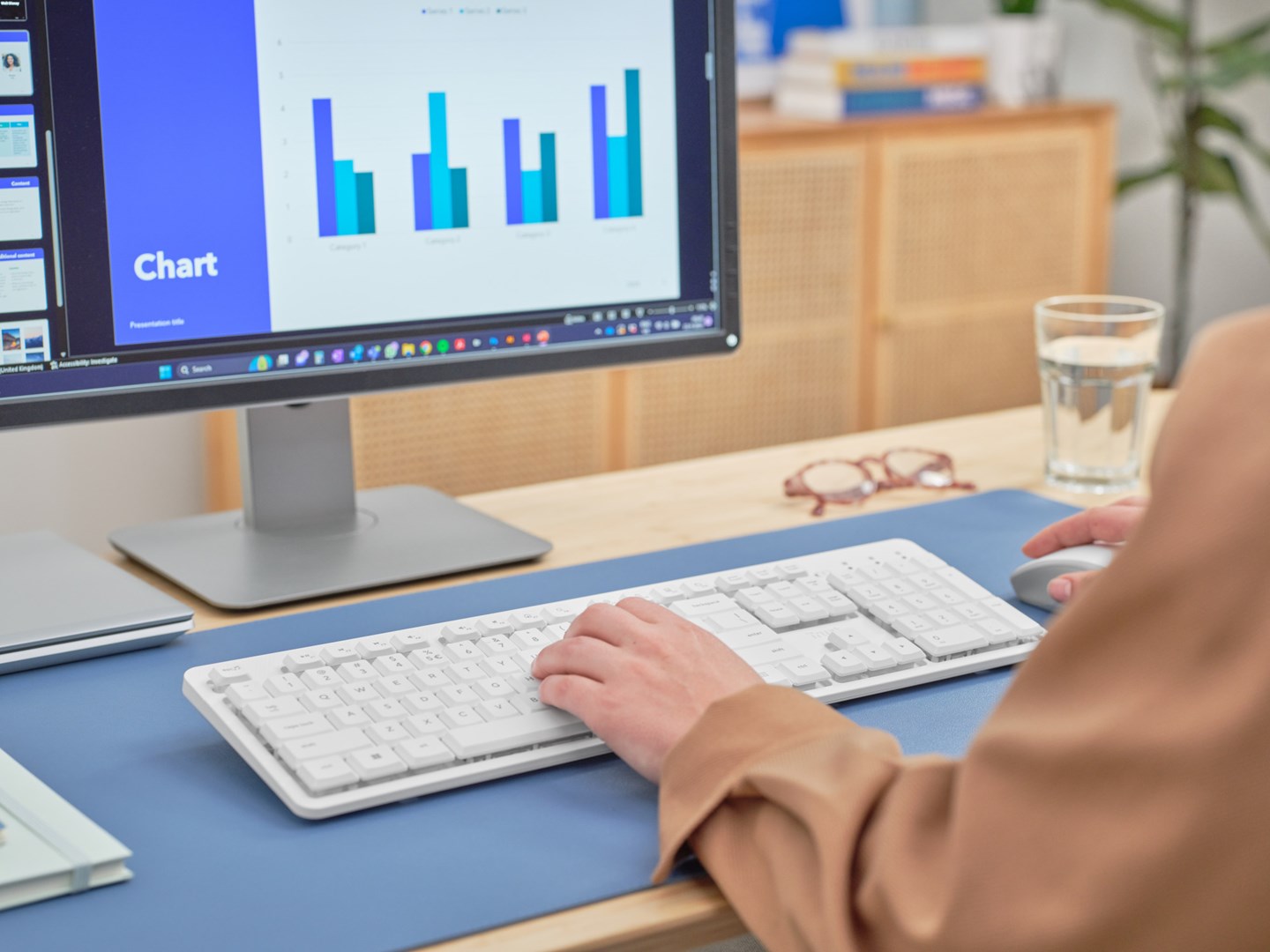 Klawiatura + mysz Trust ODY II Wireless White US