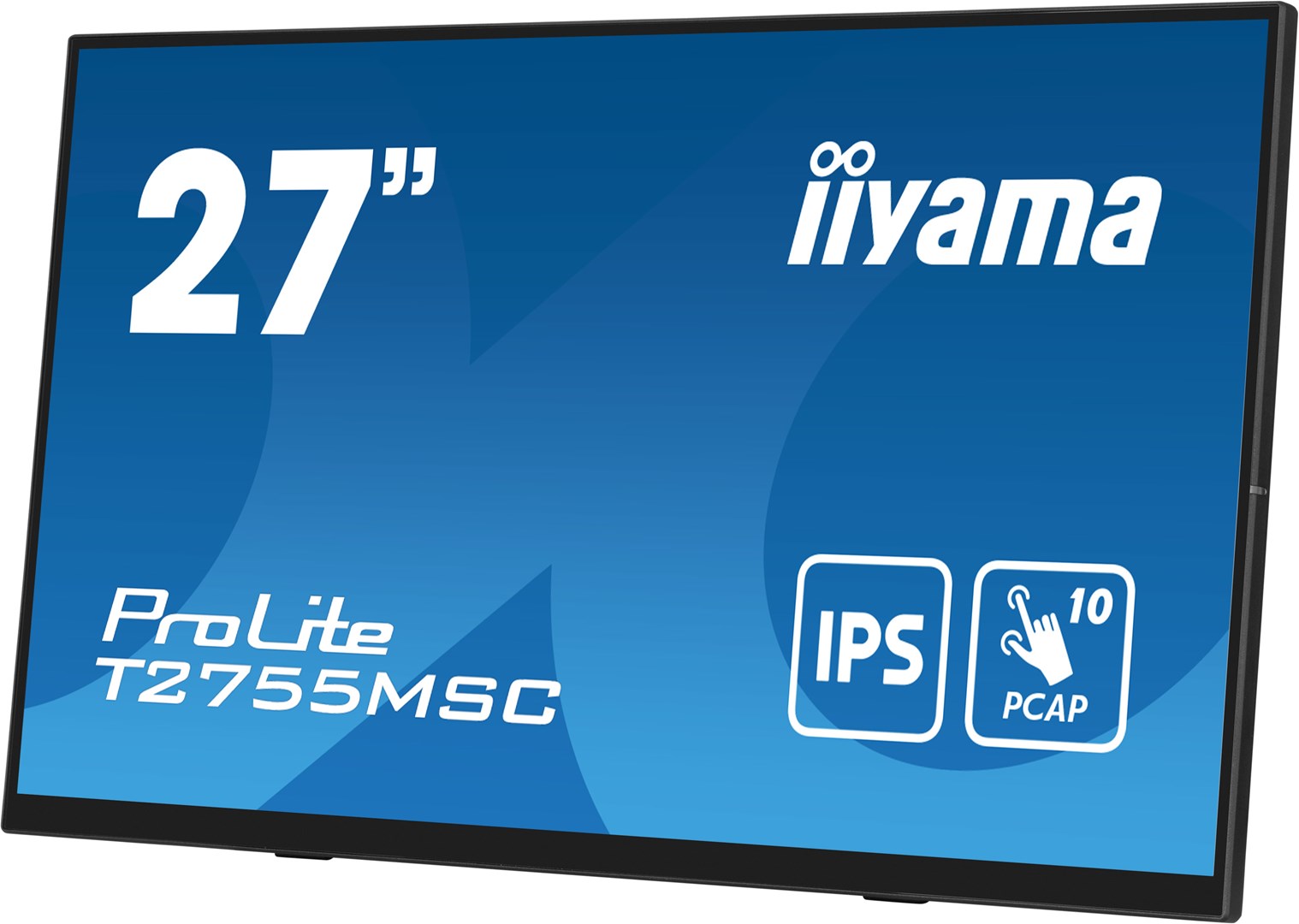 iiyama ProLite T2755MSC-B1 monitor komputerowy 68,6 cm (27") 1920 x 1080 px Full HD LED Ekran dotykowy Blad Czarny