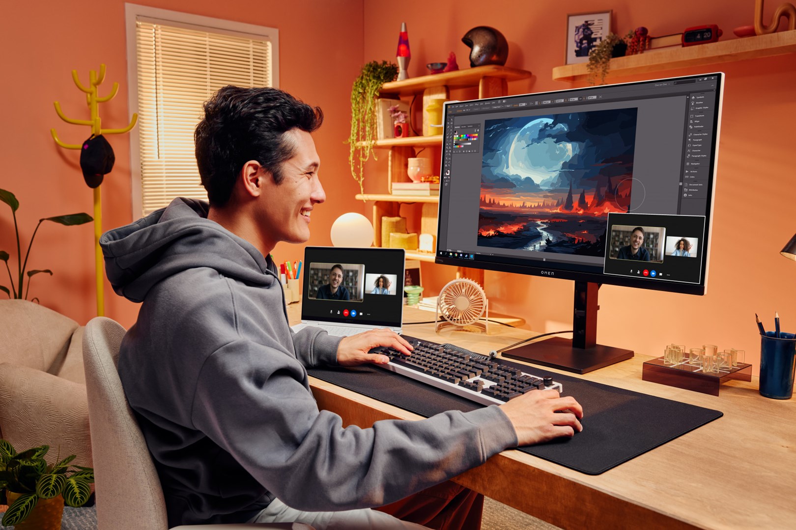 MONITOR HP OLED, UHD 31,5" OMEN Transcend 32 (9R181E9) 240Hz