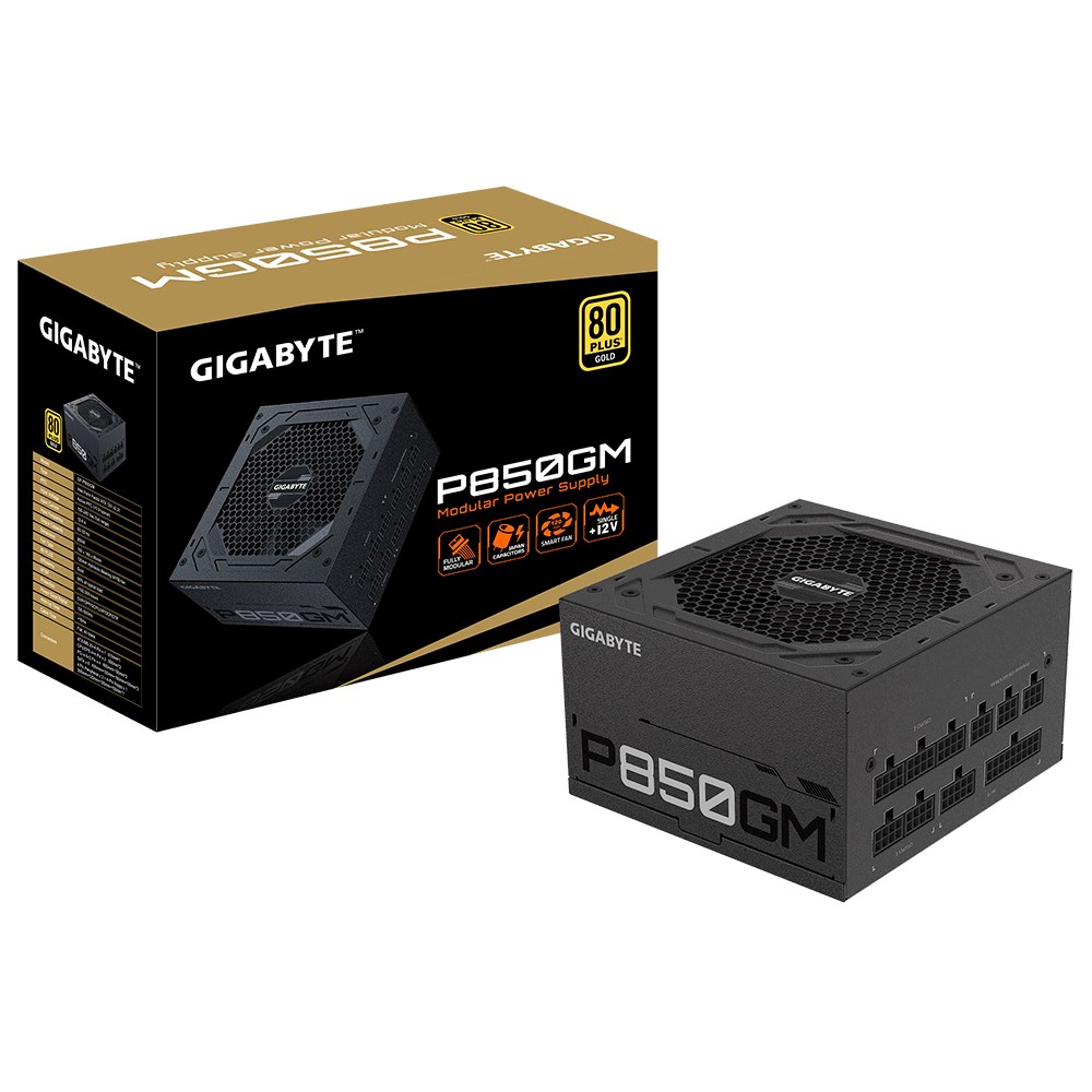 Gigabyte P850GM moduł zasilaczy 850 W 20+4 pin ATX ATX Czarny