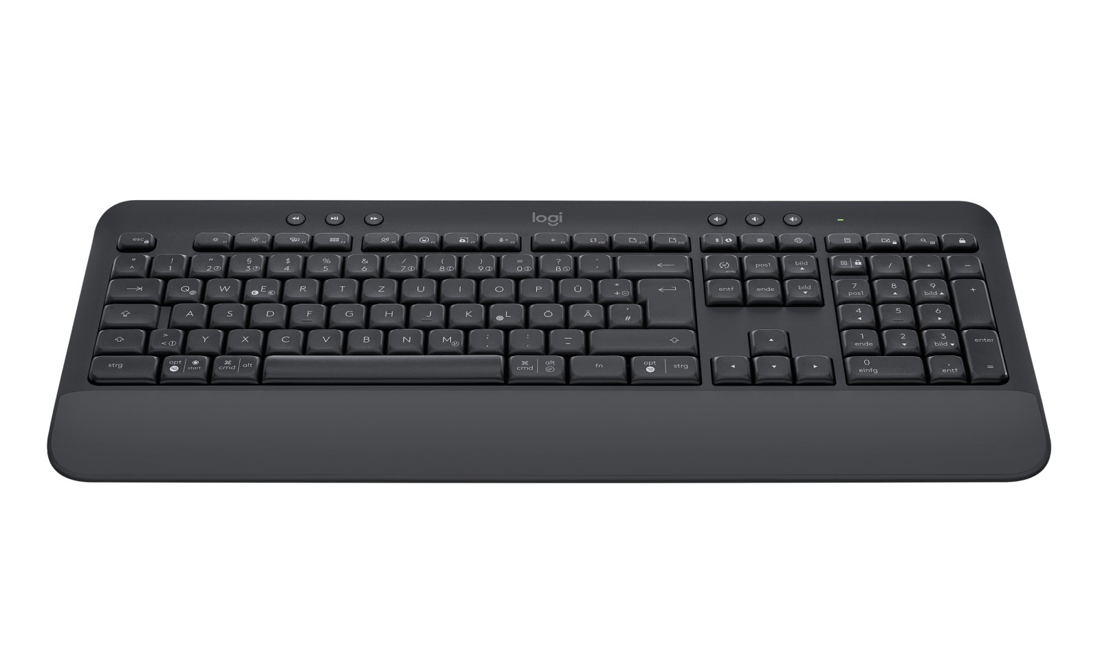 Logitech Signature K650 klawiatura Biuro Bluetooth QWERTZ Niemiecki Grafitowy