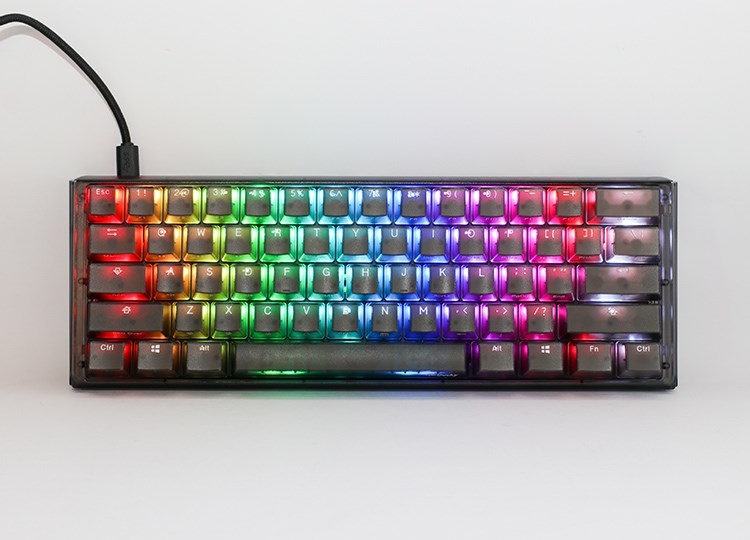 Klawiatura gamingowa Ducky One 3 Aura Black Mini Gaming, RGB LED - MX-Silent-Red