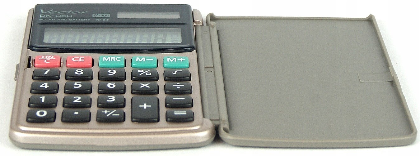 Vector Kalkulator kieszonkowy DK-050, szary