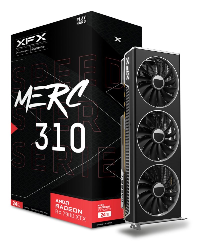 Karta graficzna XFX Radeon RX 7900 XTX SPEEDSTER MERC310 BLACK Gaming 24GB HDM 3 FAN