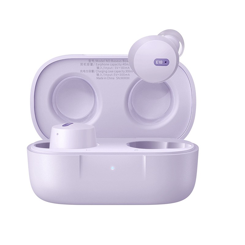 Słuchawki bezprzewodowe Baseus Bowie E18 (fioletowy)