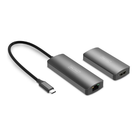 Digitus Extender wideo 4K (USB-C - HDMI), 30 m