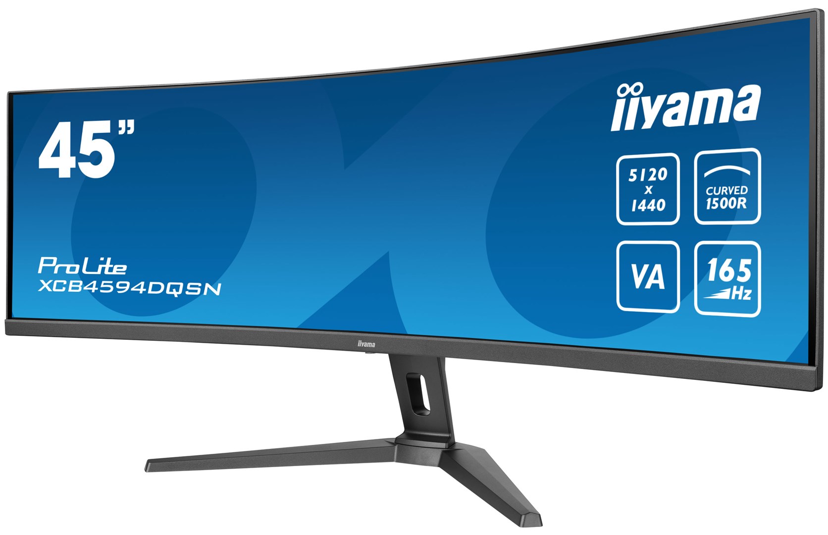iiyama G-MASTER 45"LCD Curved Bus. UWQHD monitor komputerowy 114,3 cm (45") 5120 x 1440 px Dual QHD LED Czarny