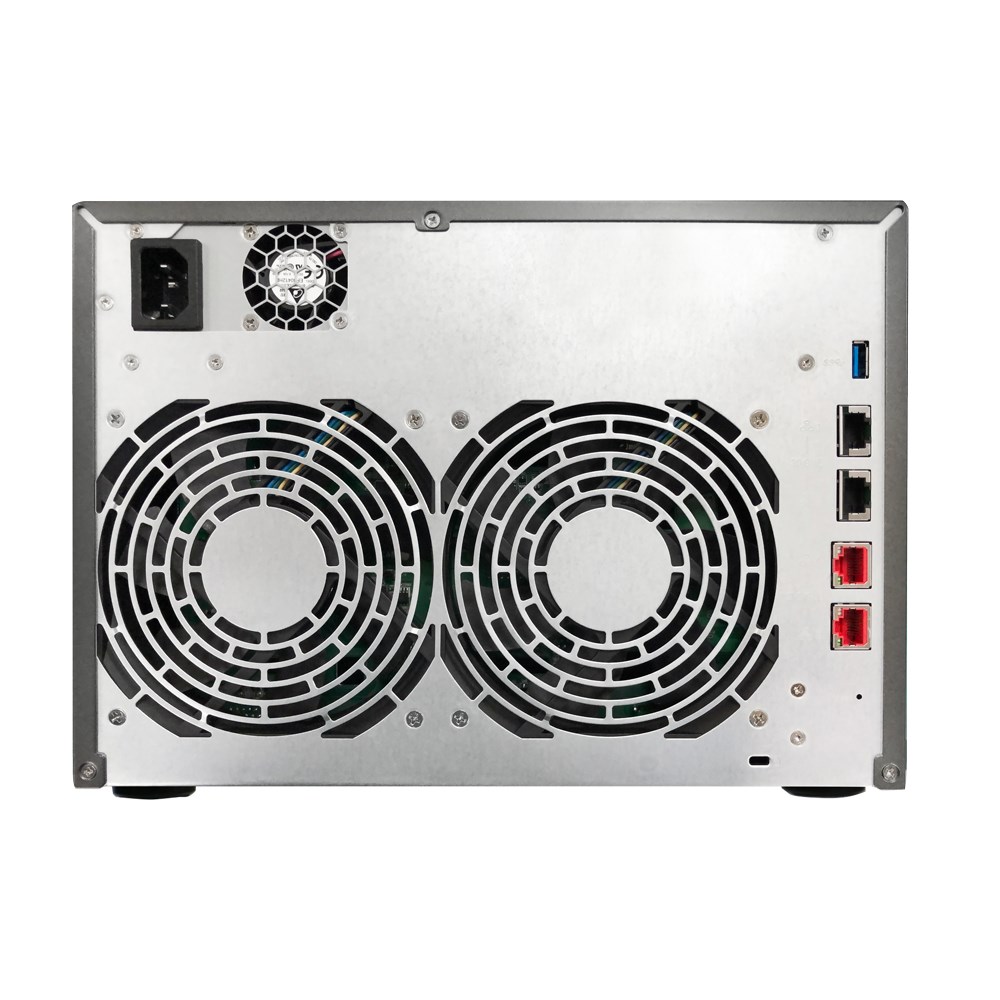 NAS Asustor AS6510T; LOCKERSTOR 10, 10x (3.5" SATA HDD/ 2.5" SSD), Intel ATOM C3538, 8GB DDR4 SODIMM (max. 64GB), 2x 10GbE, 2x 5GbE, 2x M.2 2280 NVMe PCIe 3.0, 2x USB 3.2