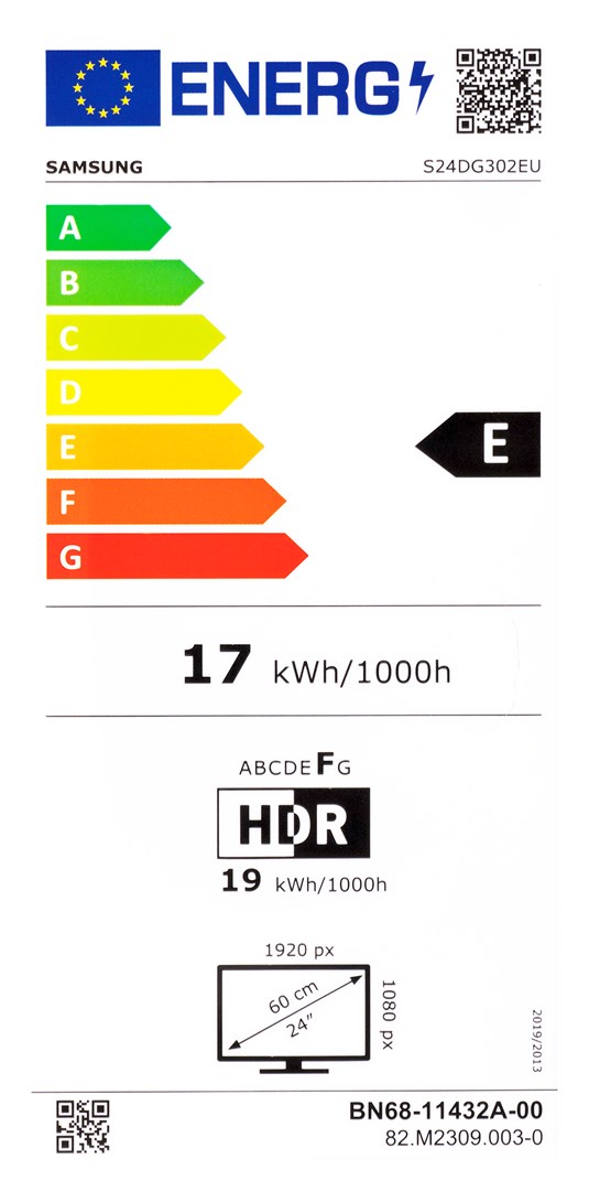 MONITOR SAMSUNG ODYSSEY G3 LED 24" LS24DG302EUXEN 180Hz