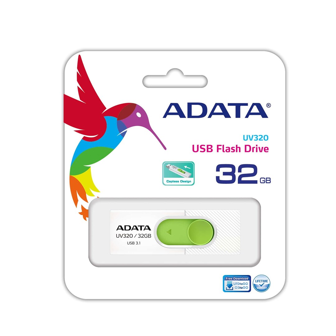 Pendrive ADATA UV320 AUV320-32G-RWHGN (32GB; USB 3.1; kolor biały)