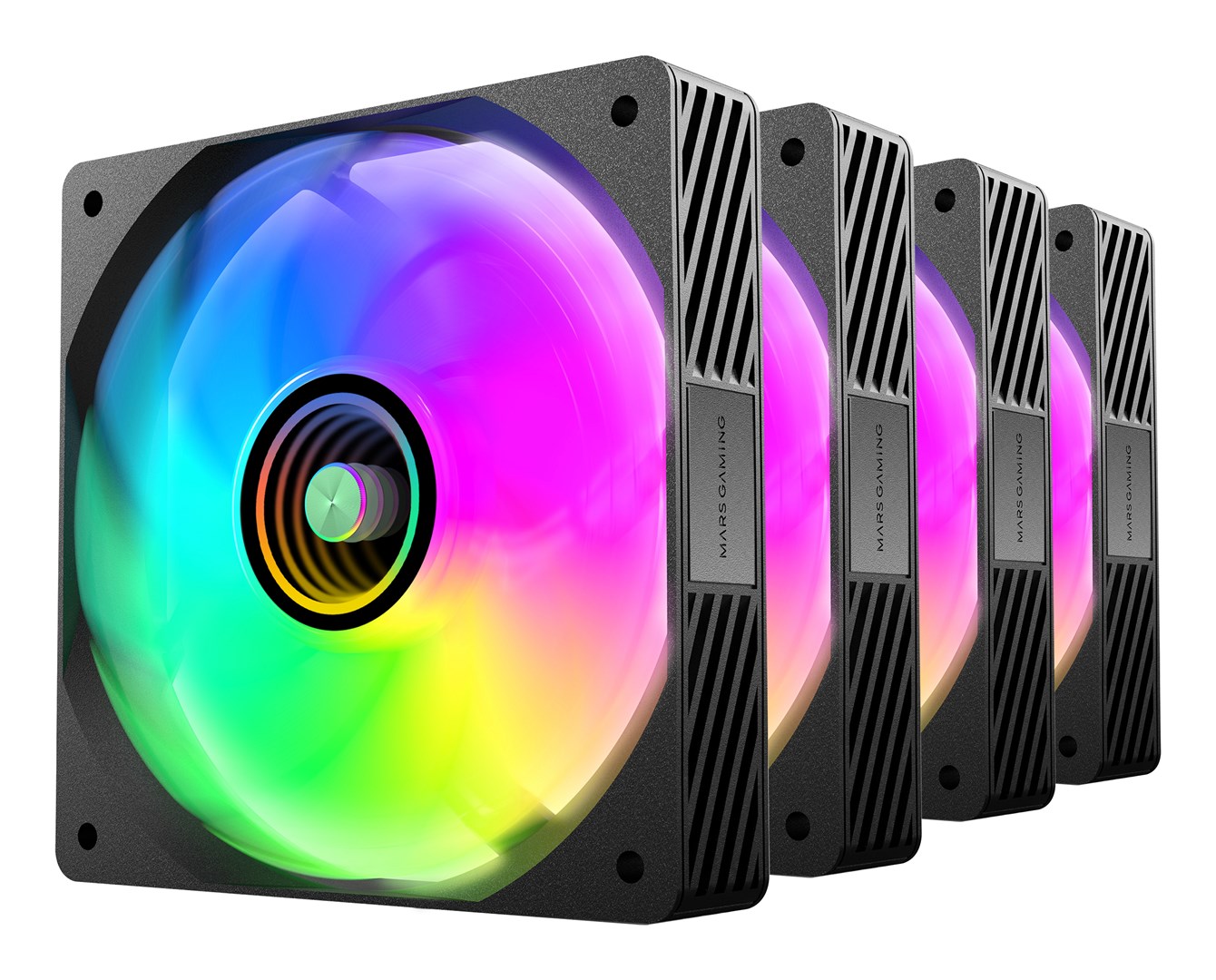 TACENS MARS MF-SI4KIT FANS 120 ARGB x4 BK- wentylatory+hub+pilot (TACMARS-MFSI4KIT)