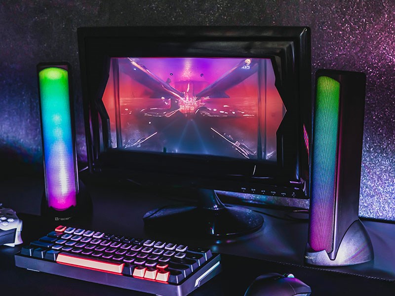 TRACER GŁOŚNIKI 2.0 BLUETOOTH SIGMA USB RGB