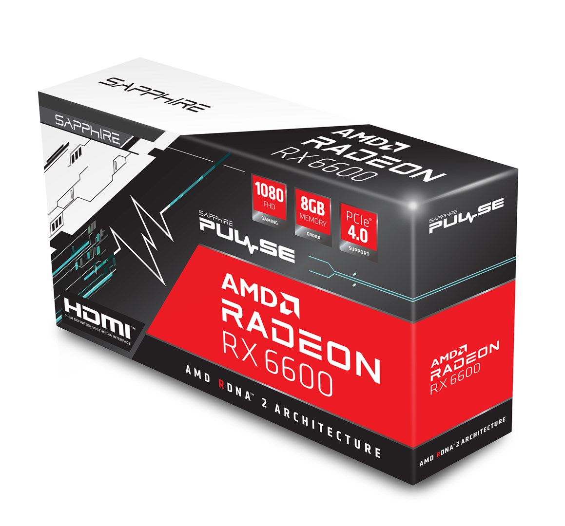 Karta graf. SAPPHIRE PULSE RADEON RX 6600 GAM 8GB (WYPRZEDAŻ)
