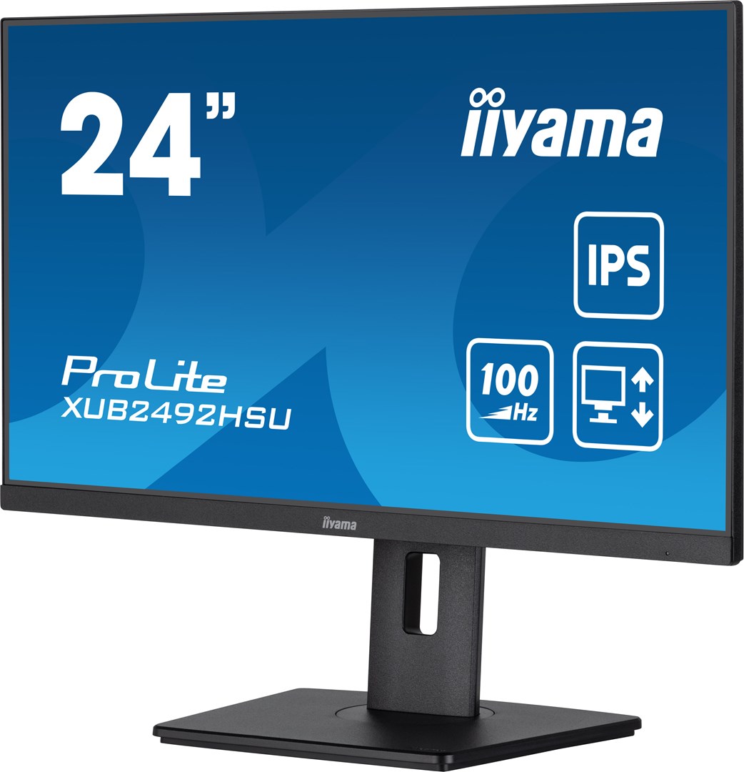iiyama XUB2492HSU-B6 monitor komputerowy 60,5 cm (23.8") 1920 x 1080 px Full HD LED Czarny