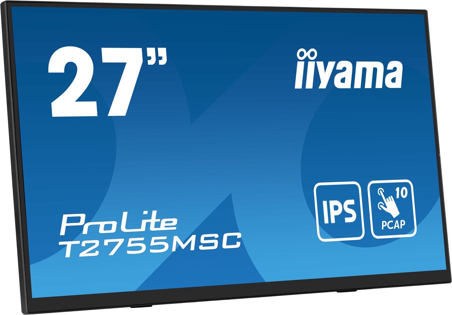 iiyama ProLite T2755MSC-B1 monitor komputerowy 68,6 cm (27") 1920 x 1080 px Full HD LED Ekran dotykowy Blad Czarny