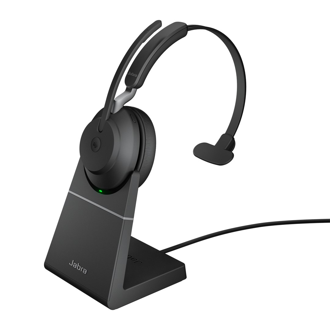 Jabra 26599-899-989 słuchawki/zestaw słuchawkowy Bezprzewodowy Opaska na głowę Biuro/centrum telefoniczne USB Typu-A Bluetooth Czarny