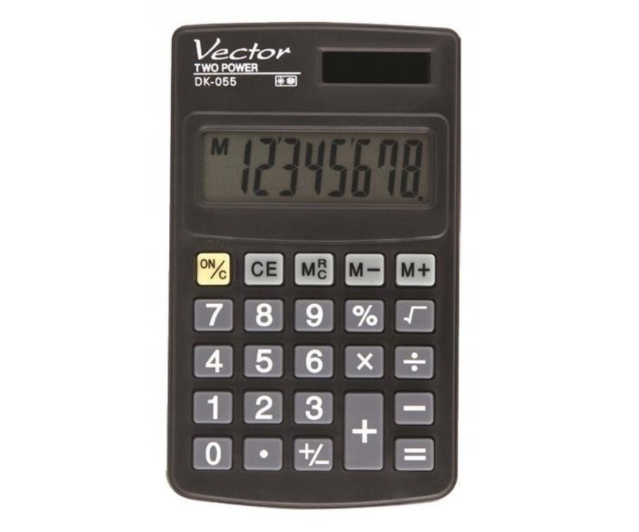 Vector Kalkulator kieszonkowy DK-055, czarny