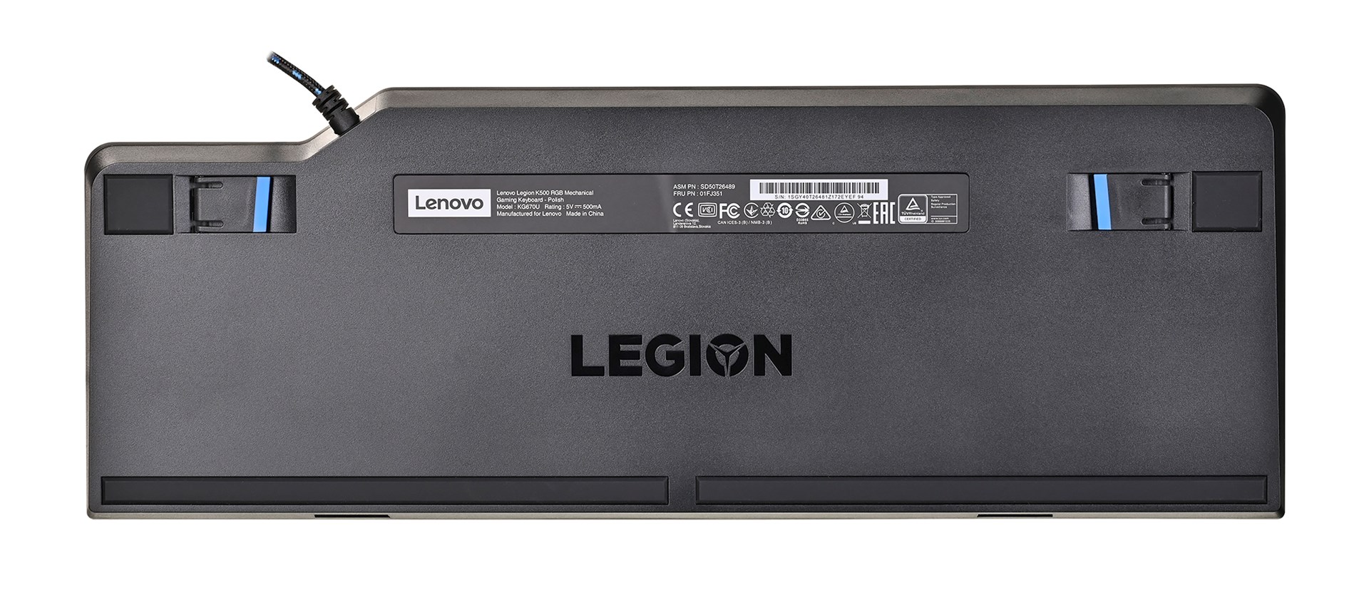 Klawiatura Lenovo Legion K500 RGB Gaming Czarna