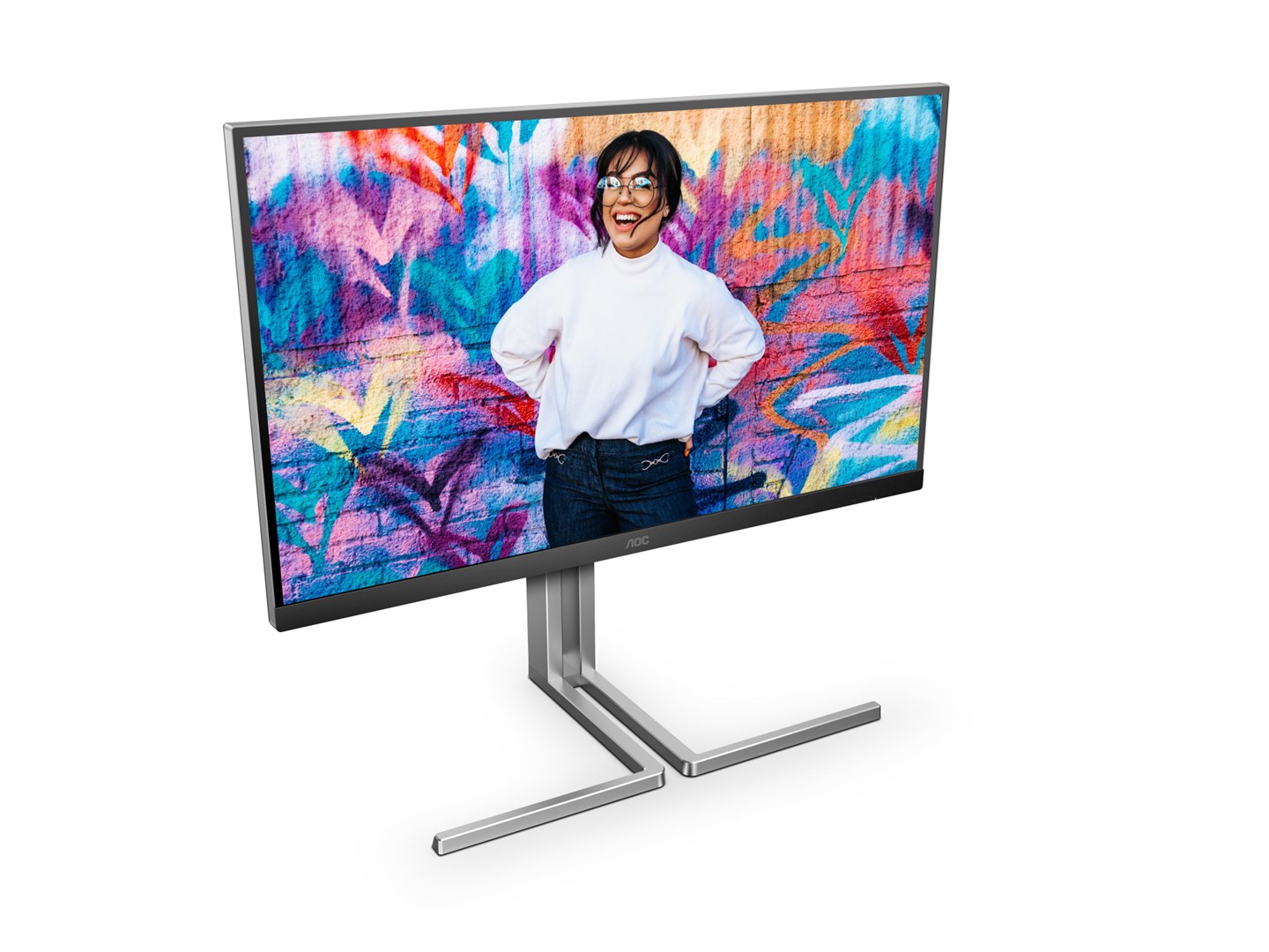 AOC Q27U3CV monitor komputerowy 68,6 cm (27") 2560 x 1440 px 4K Ultra HD LCD Czarny