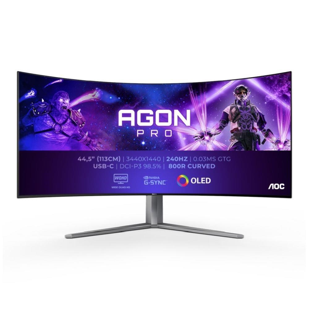 AOC AGON PRO AG456UCZD LED display 114,3 cm (45") 3440 x 1440 px Wide Quad HD OLED Czarny