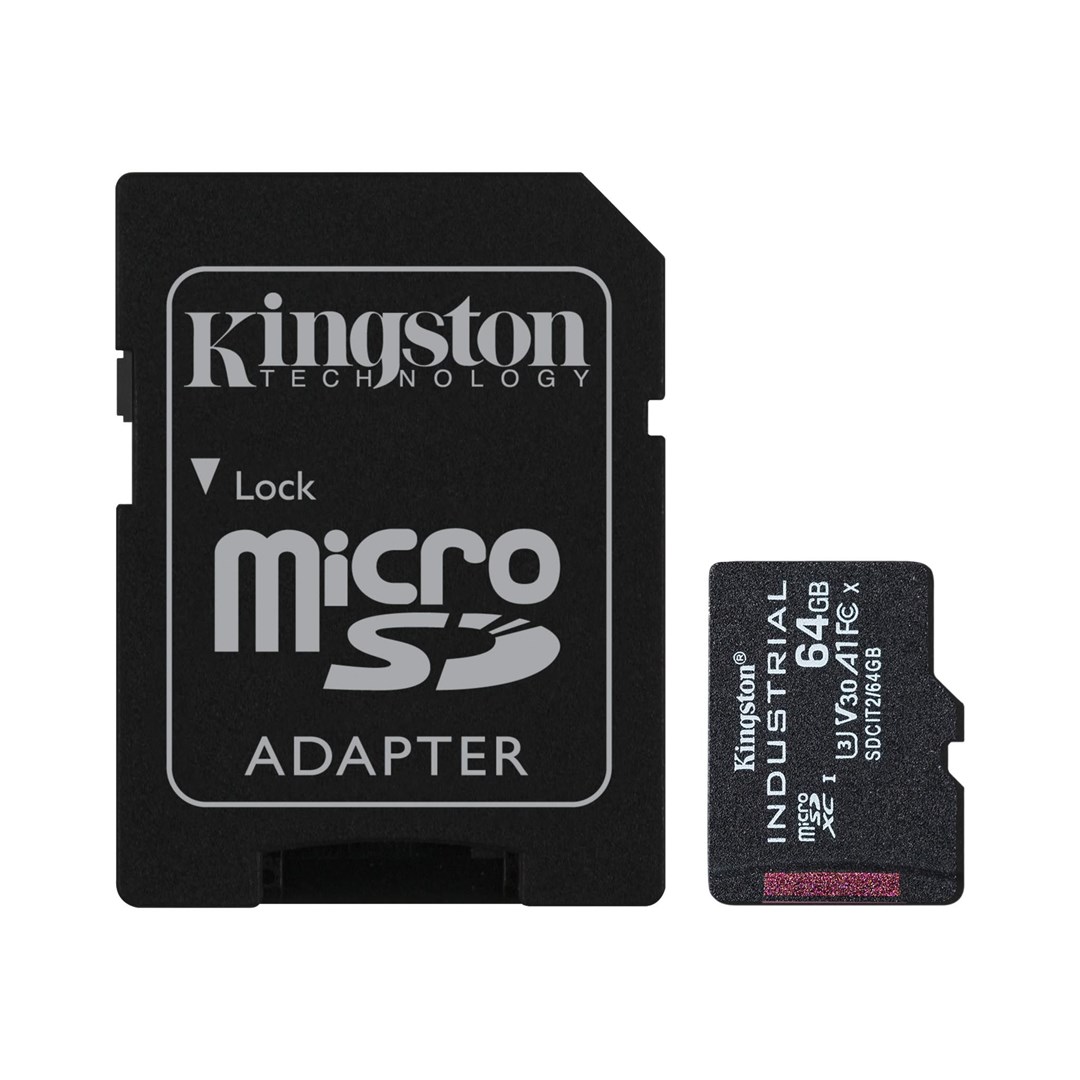KINGSTON microSDHC 64GB Industrial C10 A1 pSLC Card