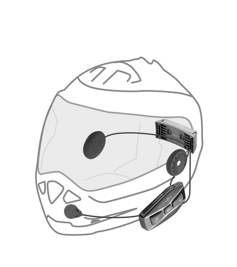 Interkom motocyklowy INTERPHONE U-COM 16, komplet na 1 kask