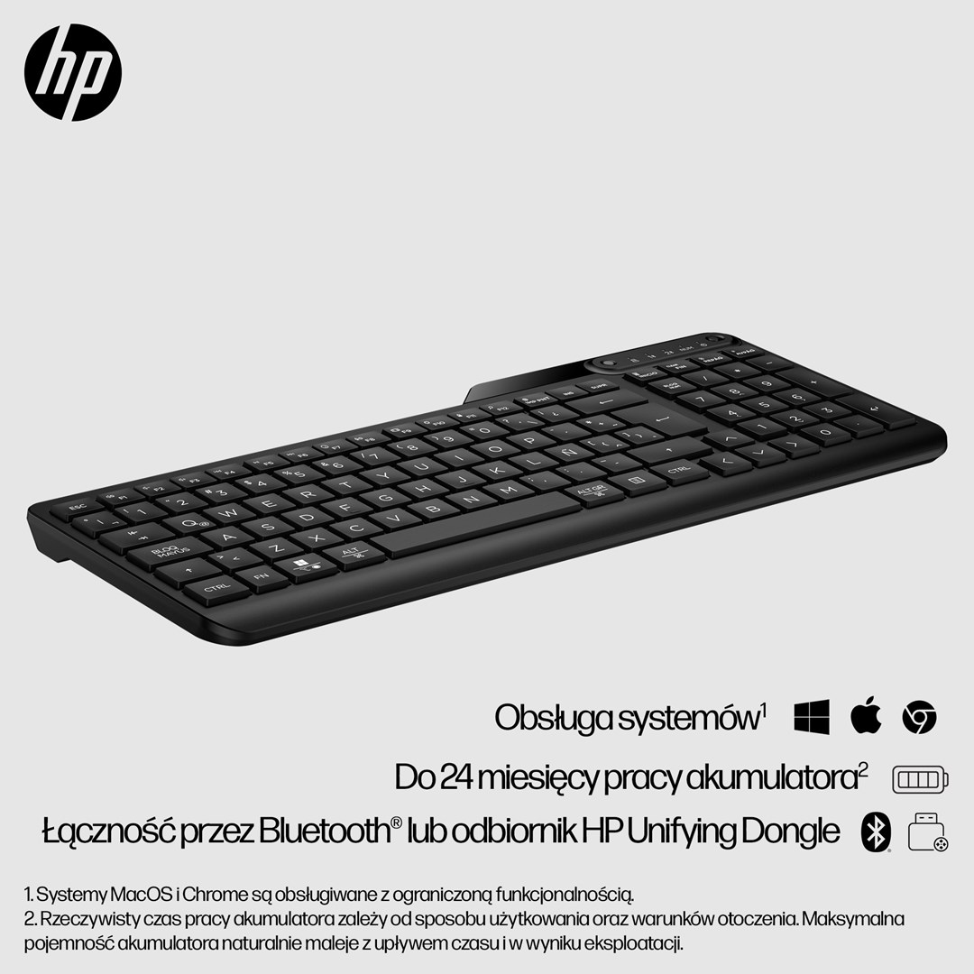 HP Klawiatura bezprzewodowa 475 7N7B9AA